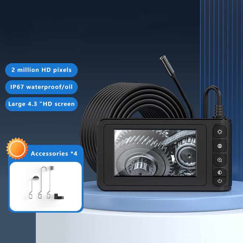 C20 10m Hard Wire 8mm Lens 4.3-inch Screen HD Industrial Endoscope Waterproof Inspection Camera C20 10m Hard Wire 8mm Lens 4.3-inch Screen HD Industrial Endoscope Waterproof Inspection Camera